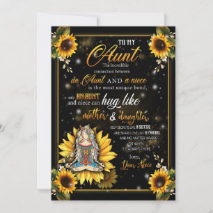 Moster Gifts   Brev till min Moster Kärlek från Ni Julkort