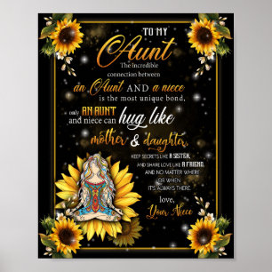 Moster Gifts Brev till min Moster Kärlek från Ni Poster