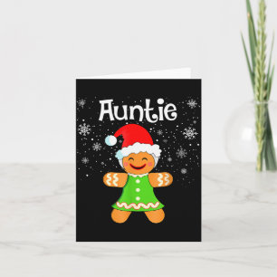 Moster Gingerbread Familj Matchande Jul Kvinnor Kort