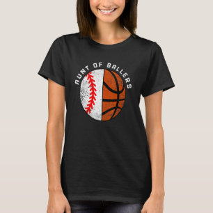 Moster i Ballers Baseball Basketball Moster T Shirt