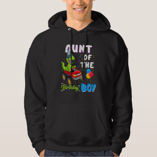 Moster i Bday Boy Trex Dinosaur Monster Lastbil Hoodie