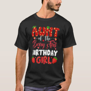 Moster i berrys första födelsedag av unga jordgubb t shirt