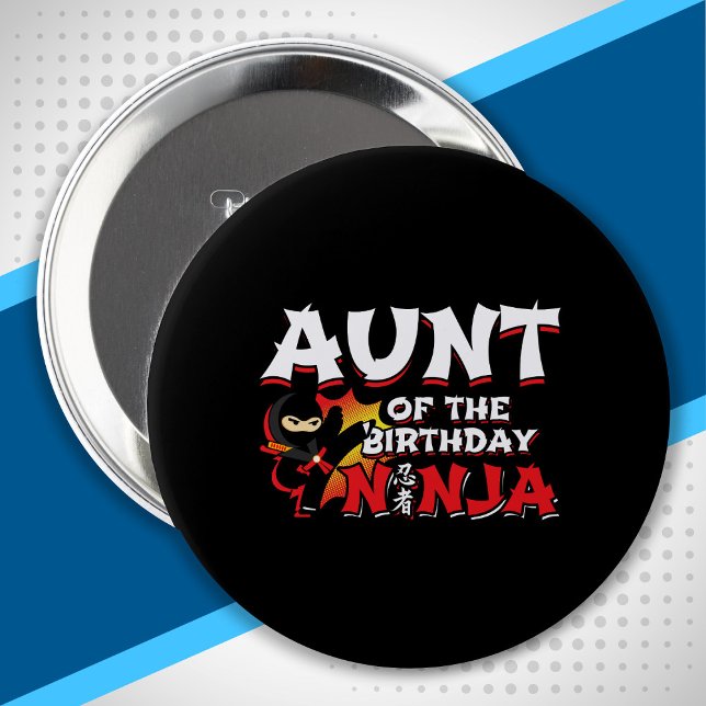 Moster i Birthday Ninja-Ninja-Födelsedagsfesten Knapp (Skapare uppladdad)