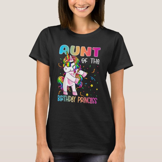 Moster i Birthday Princess Flossing Unicorn G T Shirt (Framsida)