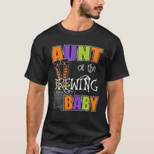 Moster i Brewing Baby Halloween Theme Baby Shower  T Shirt
