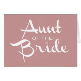 Moster i Bride White om Mauve Hälsningskort