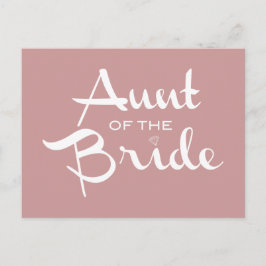 Moster i Bride White om Mauve Vykort