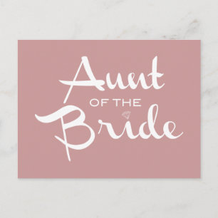 Moster i Bride White om Mauve Vykort