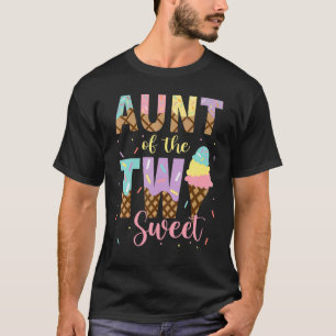 Moster i de två söta daggamla flickornas iskräm tv t shirt
