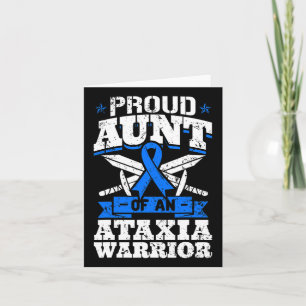 Moster i en Ataxi Warrior Awareness Ribbon Dystaxi Kort