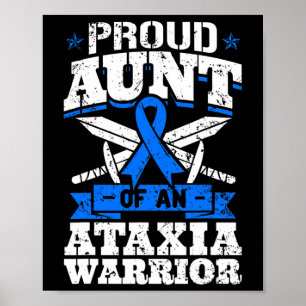 Moster i en Ataxi Warrior Awareness Ribbon Dystaxi Poster