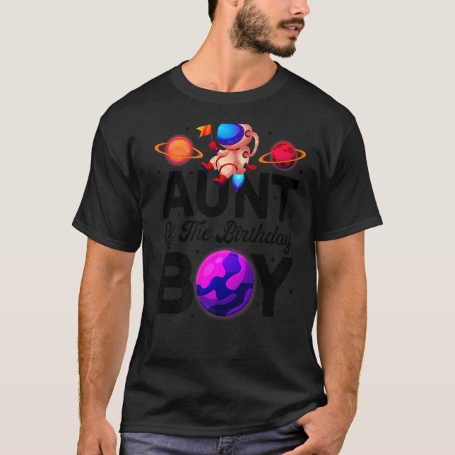 Moster i födelsedagens Astronaut Boy Space-tema T Shirt (Framsida)