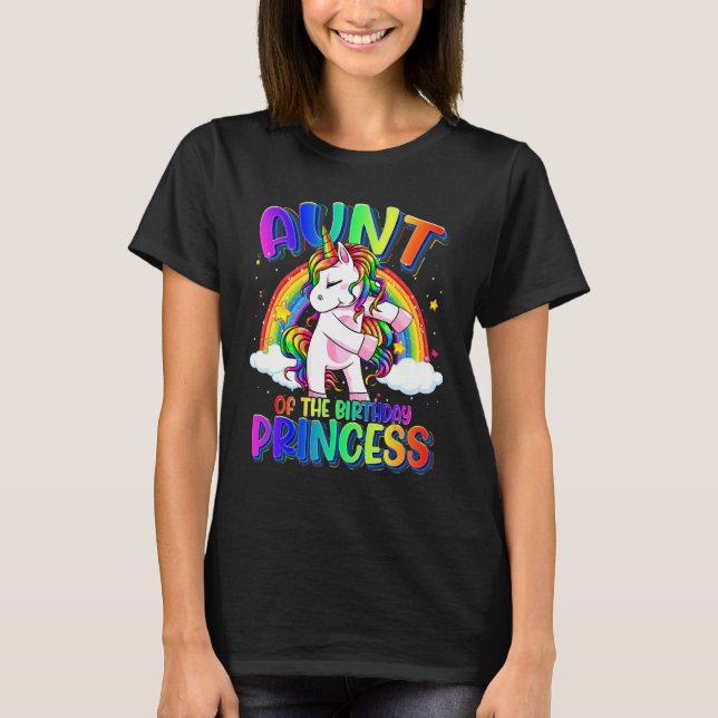 Moster i födelsedagspaktusen som plundrar Unicorn  T Shirt (Framsida)