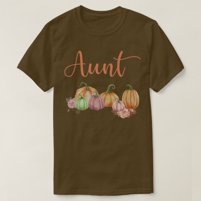 Moster i Little Pumpkin First Birthday Autumn Pump T Shirt (Design framsida)