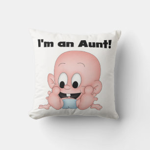 Moster i New Nephew T-shirts och Gifts Kudde