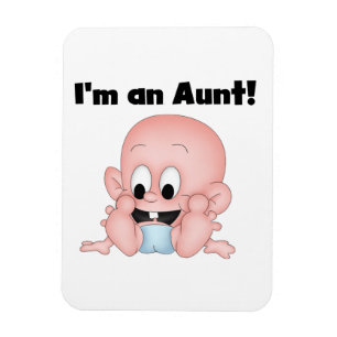 Moster i New Nephew T-shirts och Gifts Magnet