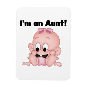 Moster i New Niece T-shirts och Gifts Magnet