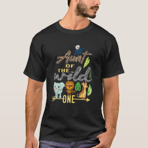 Moster i Vilden ett djurparkstema födelsedag Safar T Shirt