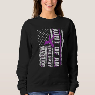 Moster i Warrior Epilepsy Lila Ribbon Support U T Shirt