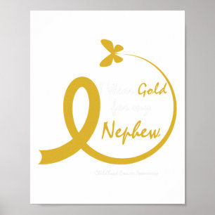 Moster Jag Har Guld För Min Nevö Barncancer Medvet Poster