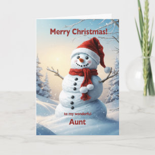 Moster jul Snögubbe Helgkort
