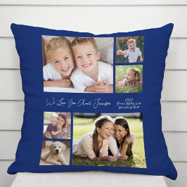 Moster Kärlek You Blue Photo Kudde