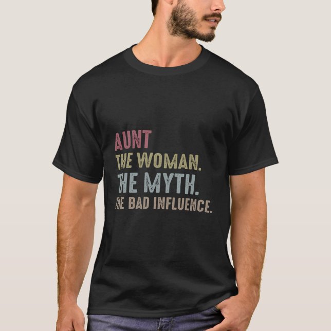 Moster, kvinnan på myten, det dåliga inflytandet t shirt (Framsida)