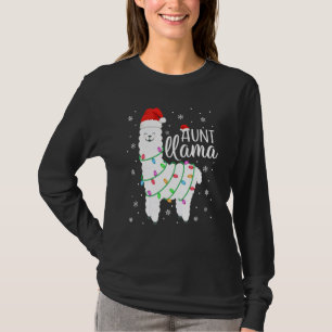 Moster Llama Den vackra juljultomten Llama Moster T Shirt