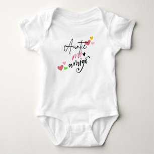 Moster mi amigo babykläder present t shirt