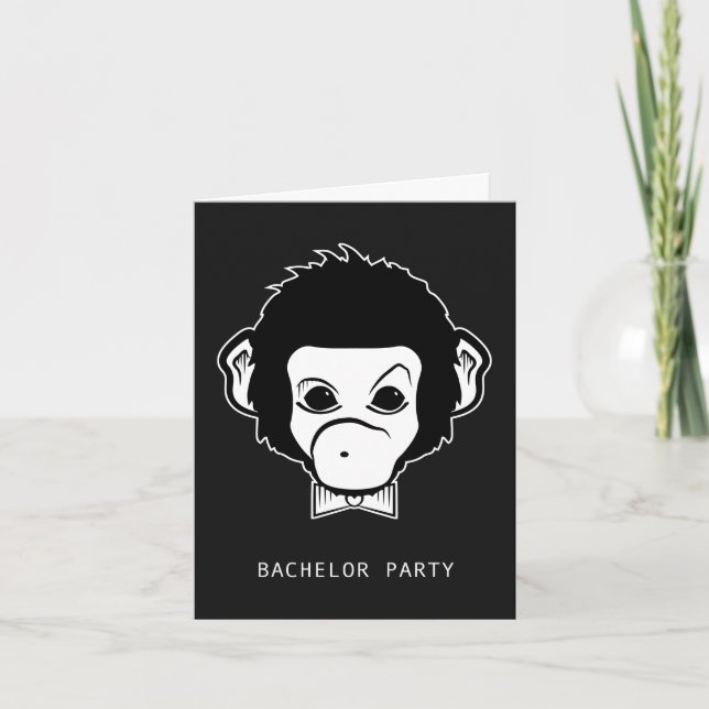 Moster monkey inbjudan (Framsida)