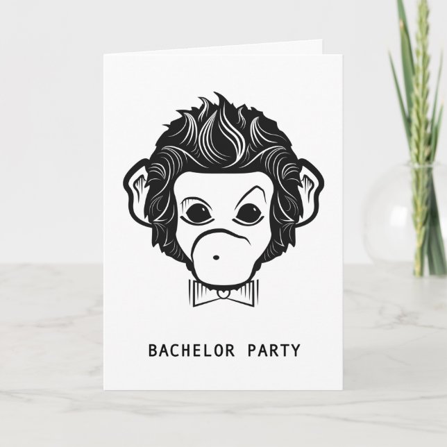 Moster monkey inbjudan (Framsida)