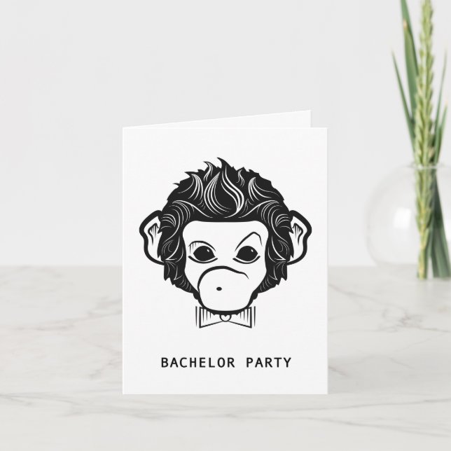 Moster monkey inbjudan (Framsida)