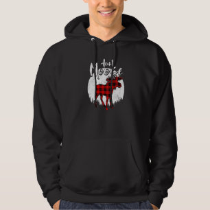 Moster Moose Red Play Buffalo Matching Family Paja Hoodie