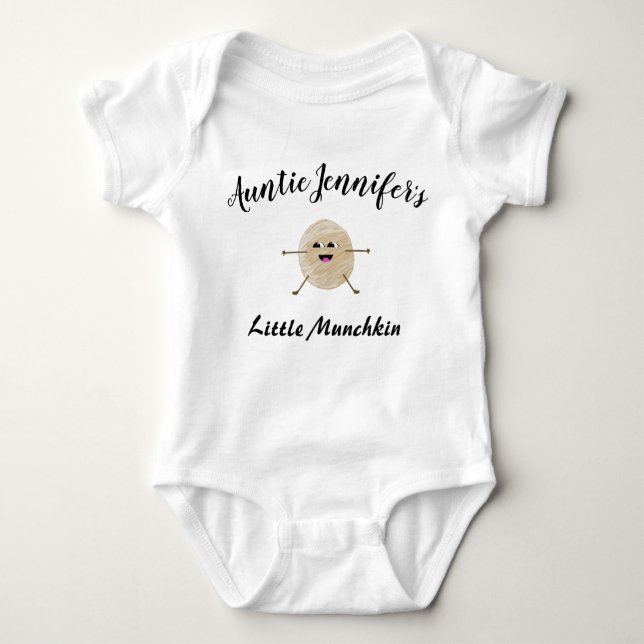 Moster Newborn Little Munchkin Niece Nephew Cute T Shirt (Framsida)