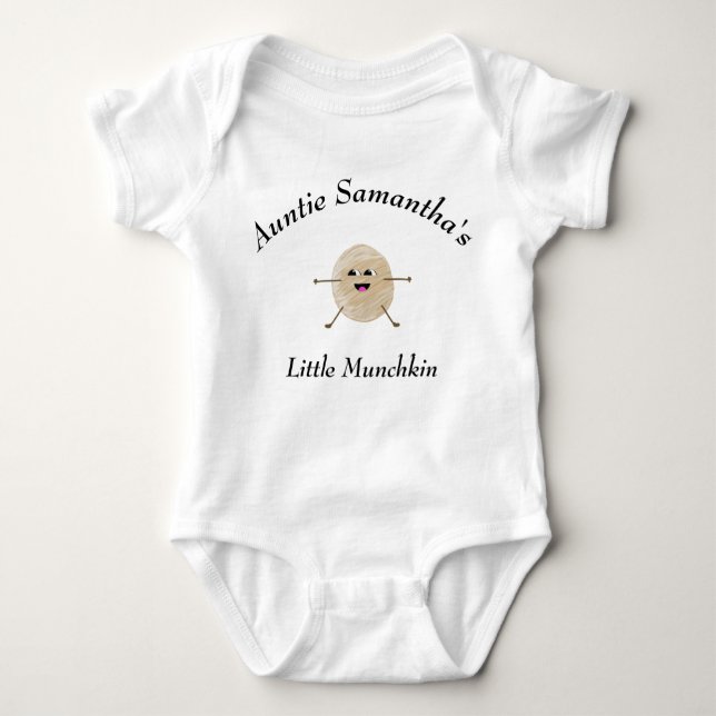 Moster Newborn Little Munchkin Niece Nephew Cute T Shirt (Framsida)