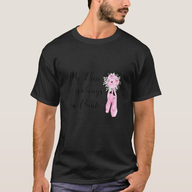 Moster Niece Ballet Dance My Favorite Ballerina Po T Shirt (Framsida)