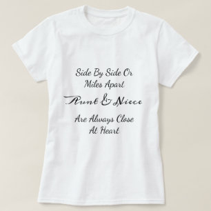 Moster & Niece-citat – Sido vid sida eller mil apa T Shirt