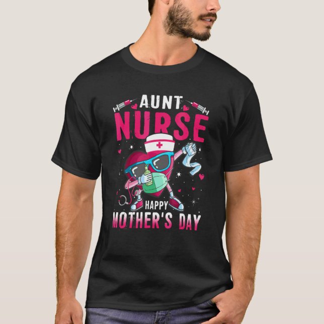 Moster Nurse Lycklig Mors dag Nurse Life Dabbing H T Shirt (Framsida)