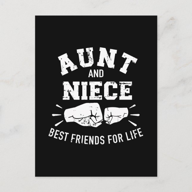 Moster och systerbarn för livet vykort (Framsida)