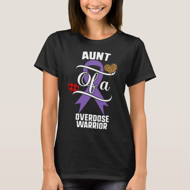 Moster Ökad medvetenhet om överdosering Leopard Bu T Shirt (Framsida)