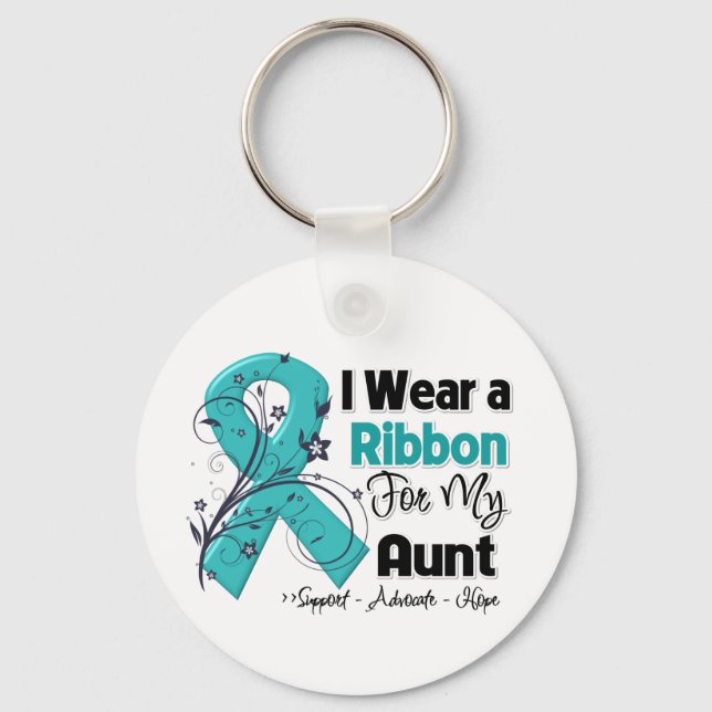 Moster - Ovarian Cancer Ribbon Nyckelring (Framsida)
