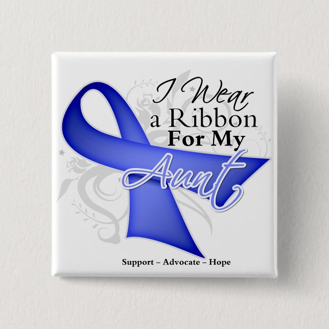 Moster Periwinkle Ribbon - Stomach Cancer Knapp (Framsida)