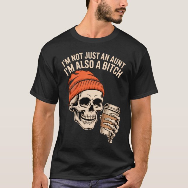 Moster Rolig Skelett Moster T Shirt (Framsida)