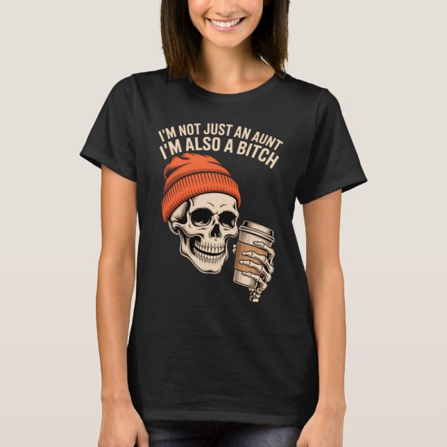 Moster Rolig Skelett Moster T Shirt (Framsida)