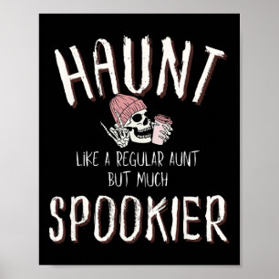 Moster Shirt Halloween Skeleton Costume Poster