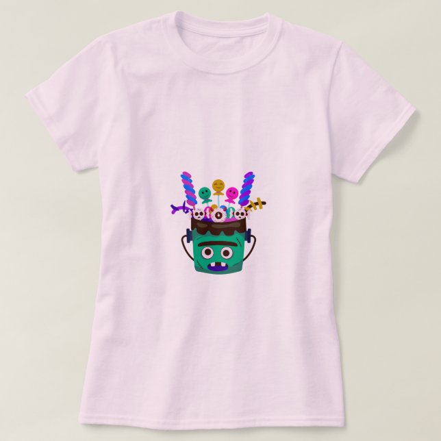 Moster Spooky Sweet Bucket Tee Shirts (Design framsida)