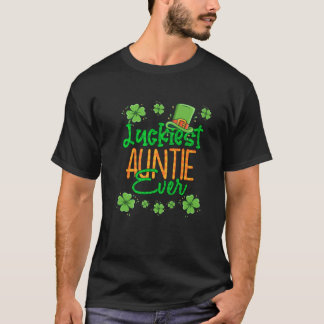 Moster St Patrick Day Luckiest Auntie någonsin St T Shirt