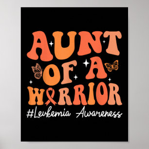 Moster till en krigare leukemi medvetenhet orange poster