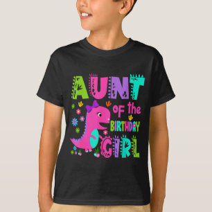 Moster till födelsedagsflickan saurus rex dinosaur t shirt