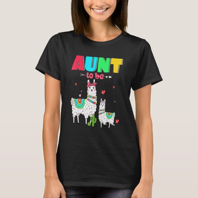 Moster till Llama Llama Llama Farm Baby Shower T Shirt (Framsida)